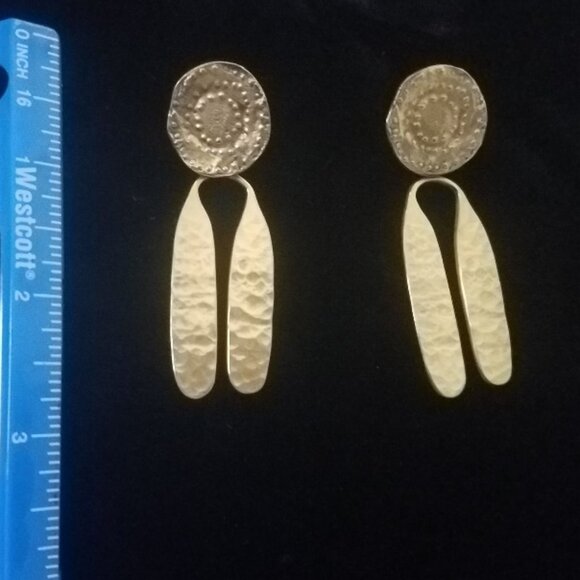 "Walking Sun" Dangle Post Earrings by ALVA - Picture 3 of 8